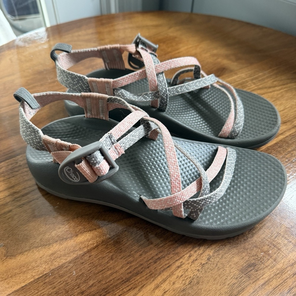 Chaco Unisex Kids Zx1‎ Ecotread Sandal Adjustable Double Strap Burlap Girls Sz4